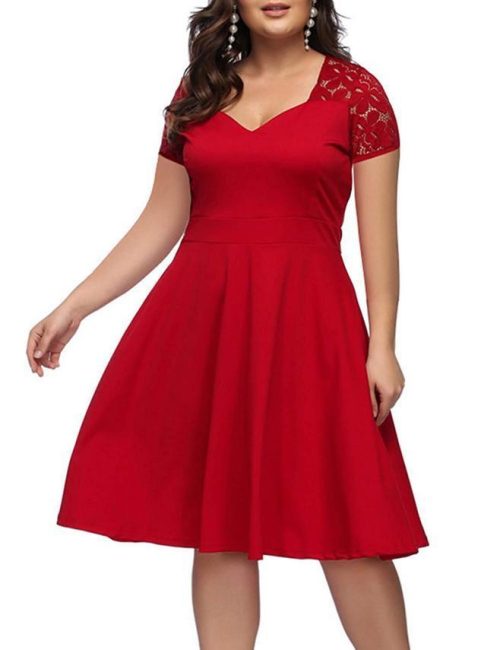 Women’s Plus Size Sexy Dress