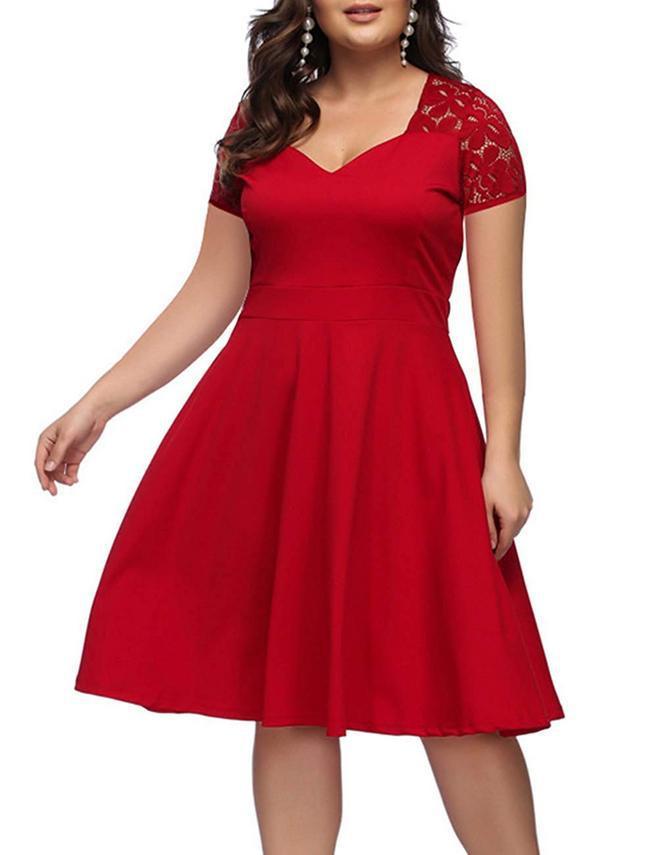 Women’s Plus Size Sexy Dress