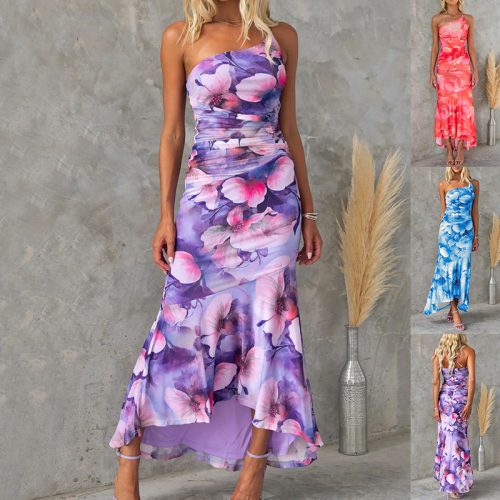 Women's Flower Print Dress